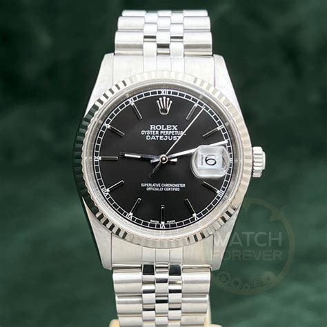 rolex datejust 16234 pvd jubilee quadrante nero